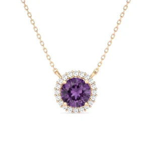 Collana Ametista Oro Rosa